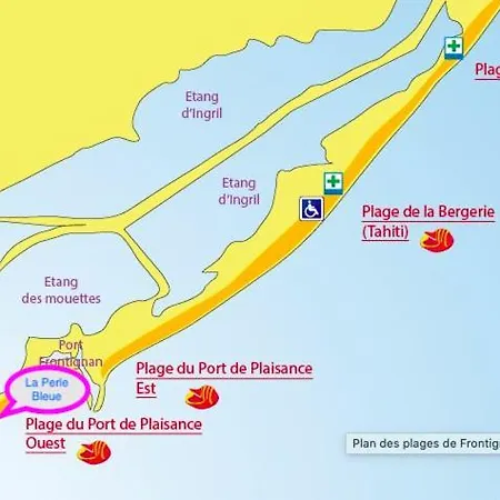 La Perle Bleue, 100 M De La Plage, Parking, Wifi Frontignan Exterior foto